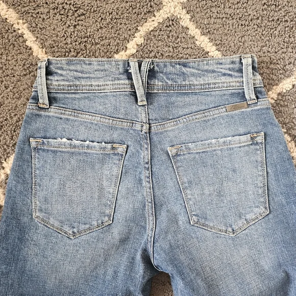 Kancan Alex High Rise Crop Straight Frayed Size 24 - Picture 7 of 8